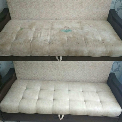 Химчистка сложных загрязнений дивана